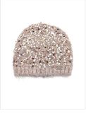 Sequin fluffy beanie